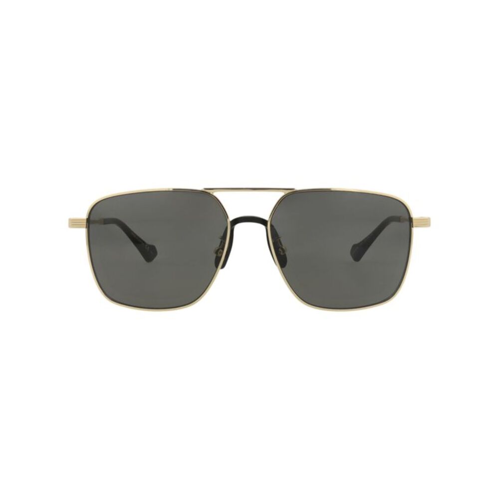 Gucci Aviator-Style Metal Sunglasses Gold Mens